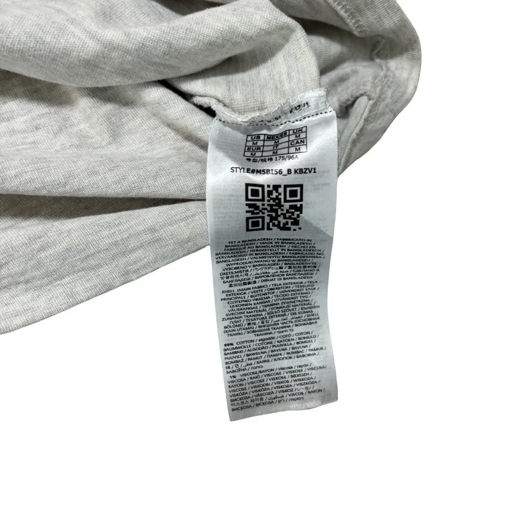 Guess Eco Men's Big Print Logo Gray T Shirt Size Medium 21 x 25 - Picture 6 of 6